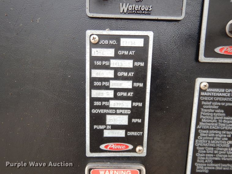 image for item DJ6808 1994 International 4900  Pierce fire truck