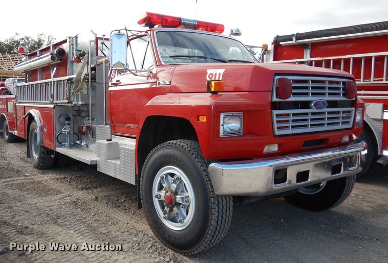 image for item DJ6810 1987 Ford F8000  fire truck