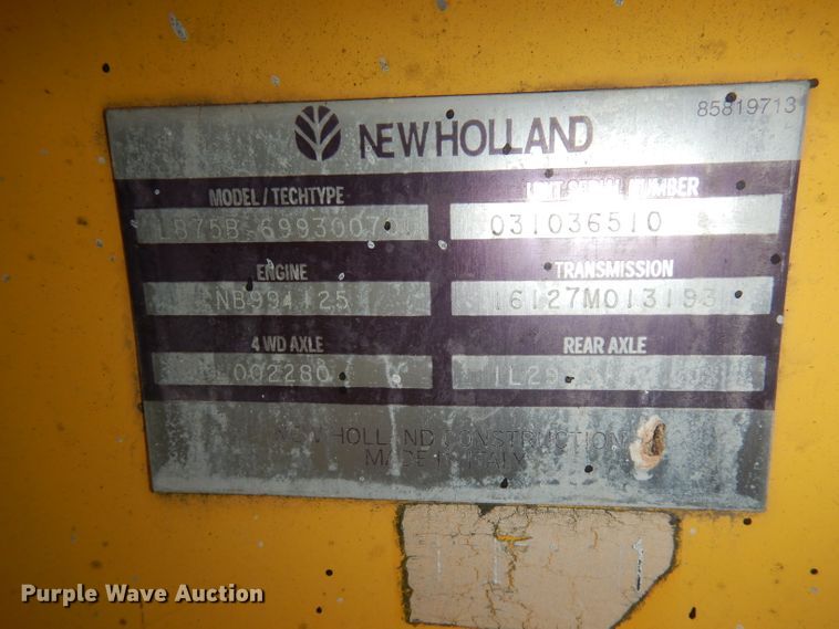 image for item DJ6817 New Holland LB75B  backhoe
