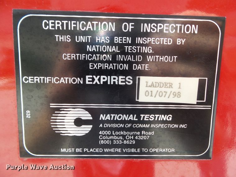 image for item GX9122 1974 International Snokel  ladder fire truck