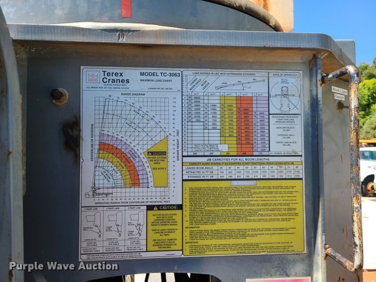 image for item GY9478 2000 International 4900  crane truck