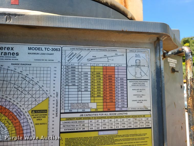 image for item GY9478 2000 International 4900  crane truck