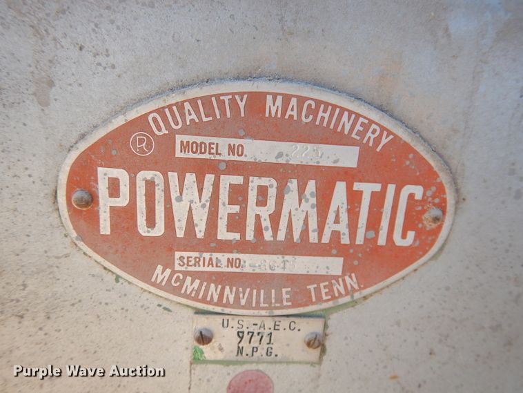 image for item HD9452 Powermatic 225 planer