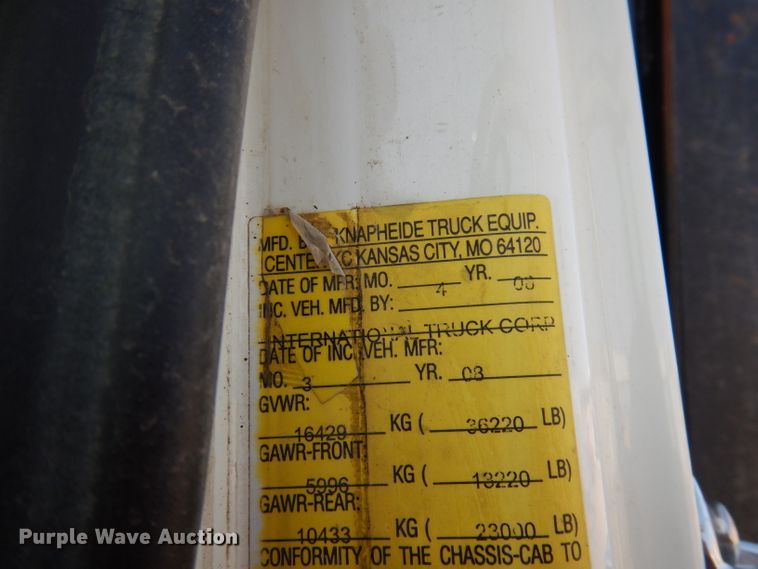 image for item HD9469 2008 International WorkStar 7500  dump truck