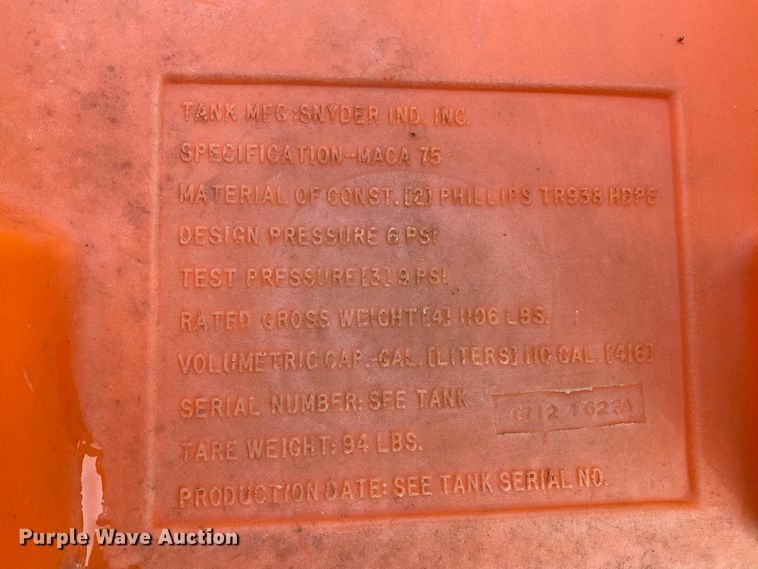 image for item HE9770 Farm Packs MACA-75 poly tank