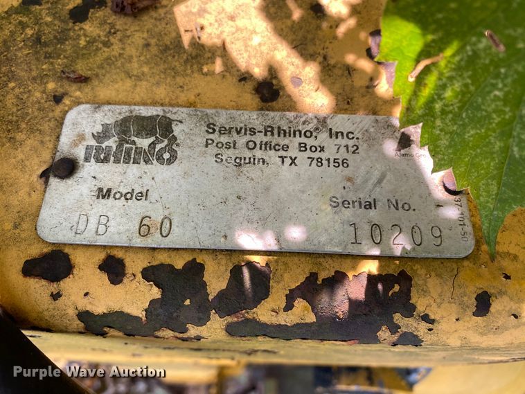 image for item HE9771 Rhino DB60 side boom rotary mower