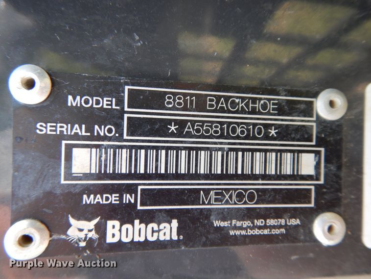 image for item HJ9709 Bobcat 8811 skid steer backhoe attachment