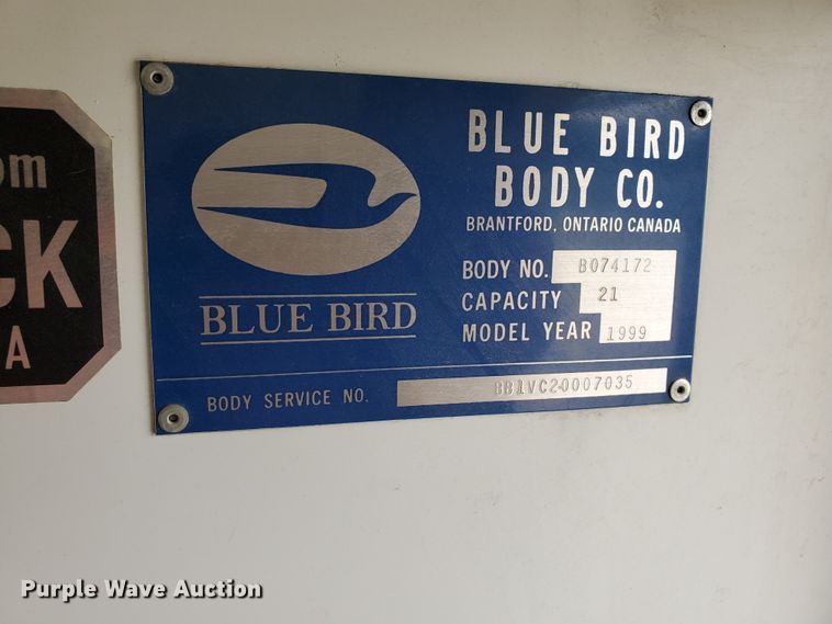 image for item HO9539 1998 Chevrolet Blue Bird  school bus