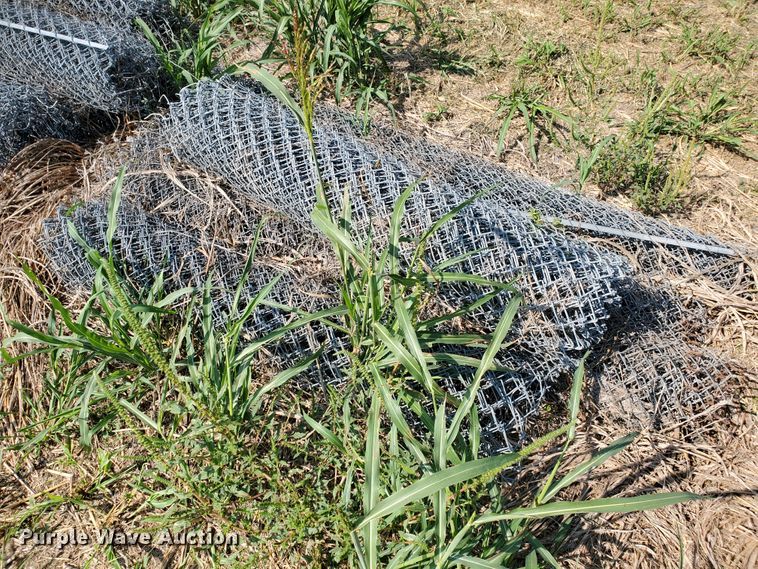 image for item HO9559 Approximately 25 rolls of chainlink fencing