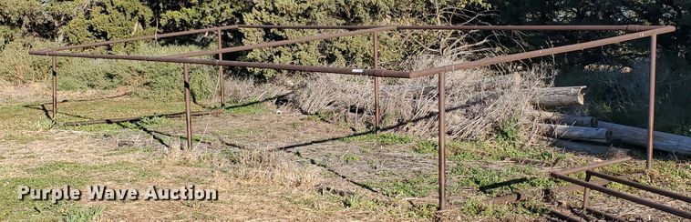 image for item HO9613 (2) metal livestock shed frames