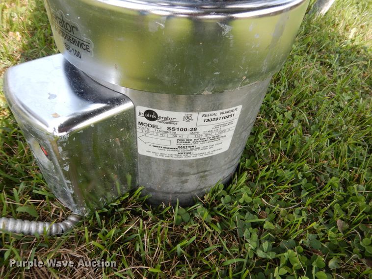 image for item HP9845 Stainless steel table and sink