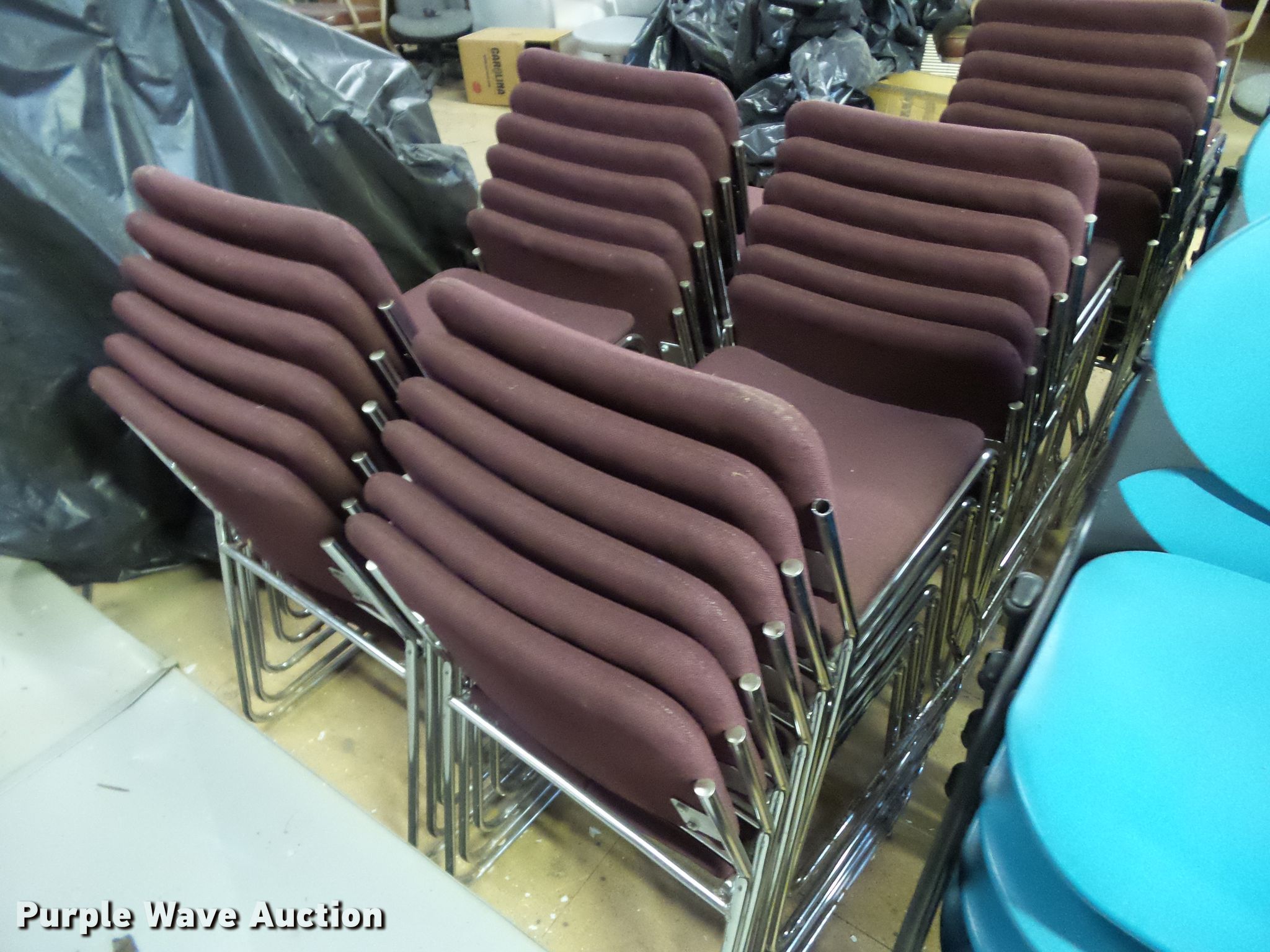 Approximately 31 chairs in Centerville, IA Item EM9952 sold Purple Wave