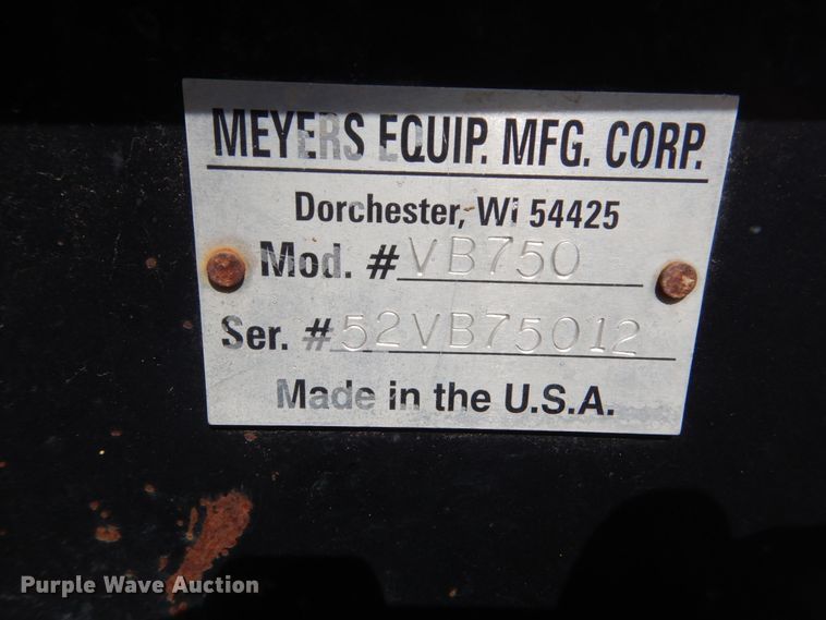 image for item DC8966 2012 Meyers VB750 manure spreader