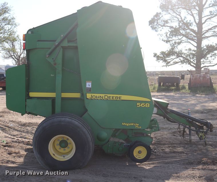 image for item DD5410 John Deere 568 Mega Wide Plus  round baler