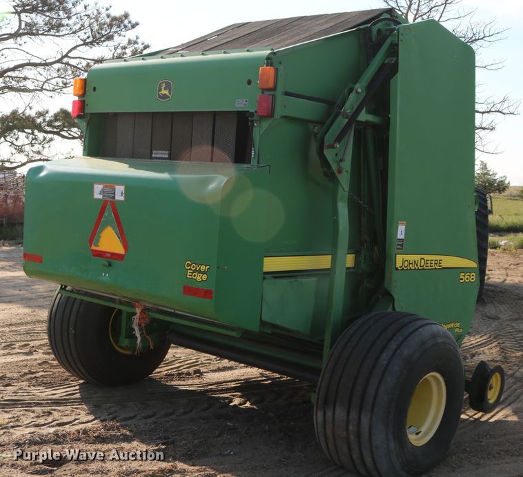 image for item DD5410 John Deere 568 Mega Wide Plus  round baler