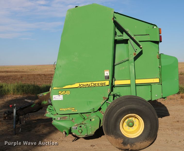 image for item DD5410 John Deere 568 Mega Wide Plus  round baler