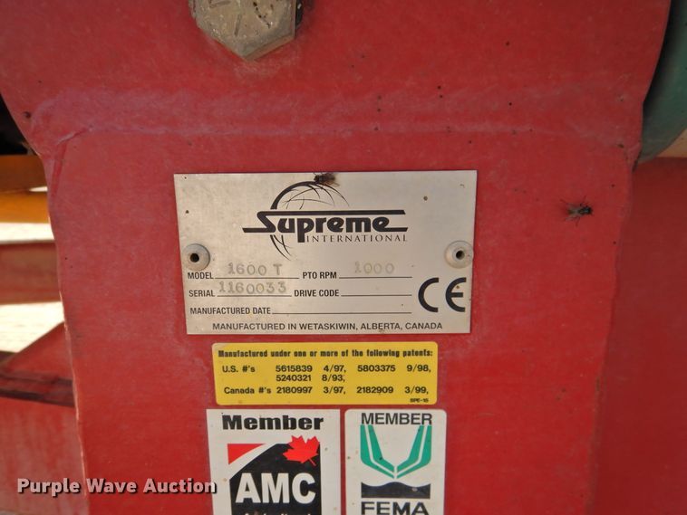 image for item DG1476 Supreme International 1600T  feed mixer