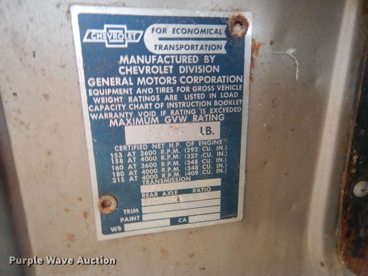 image for item DH0147 1964 Chevrolet 60  grain truck