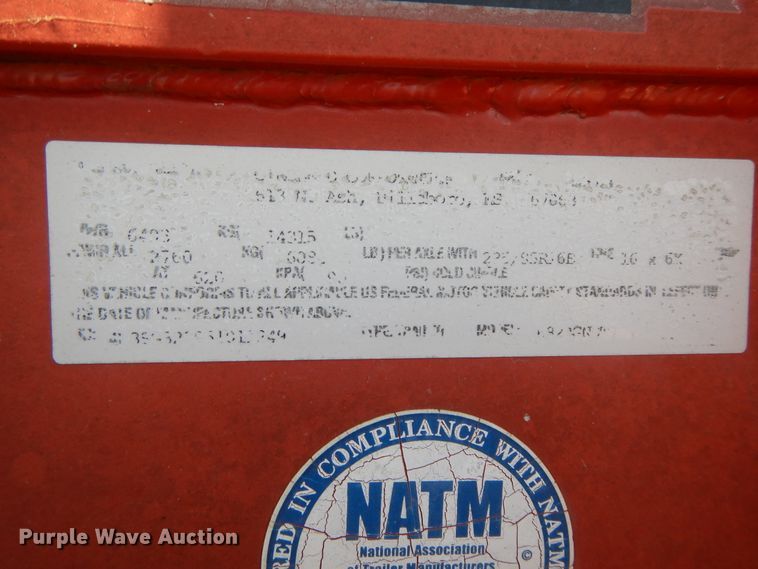 image for item DH0169 2005 Circle D livestock trailer