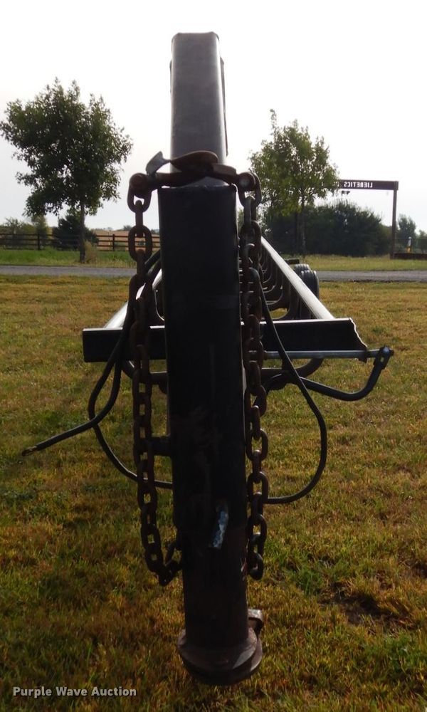 image for item DH6620 Orange Ox hay bale trailer