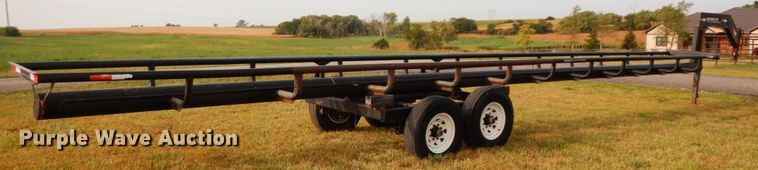image for item DH6620 Orange Ox hay bale trailer