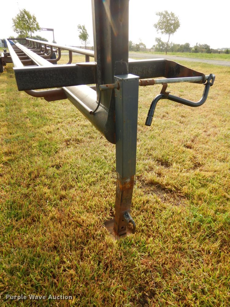 image for item DH6620 Orange Ox hay bale trailer