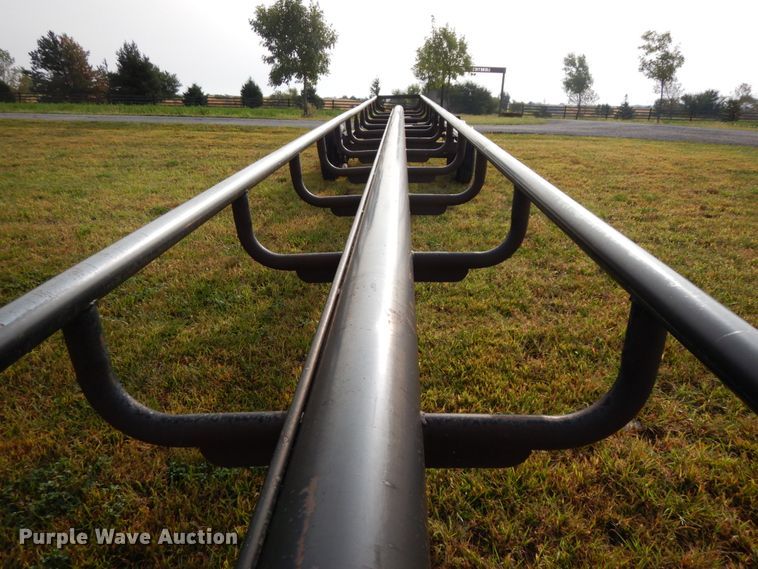 image for item DH6620 Orange Ox hay bale trailer