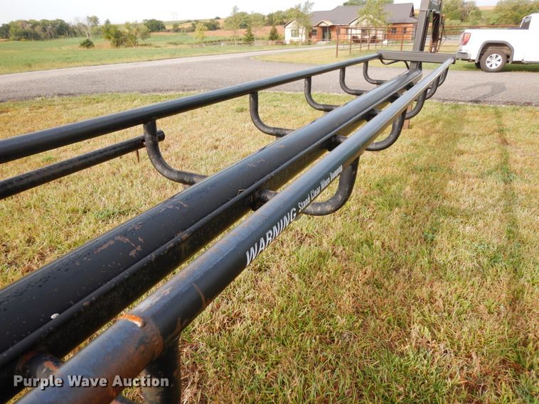 image for item DH6620 Orange Ox hay bale trailer