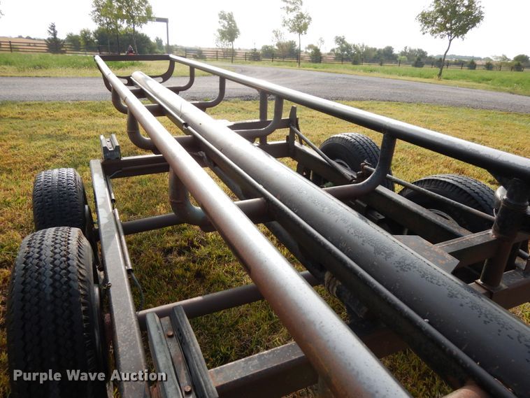 image for item DH6620 Orange Ox hay bale trailer