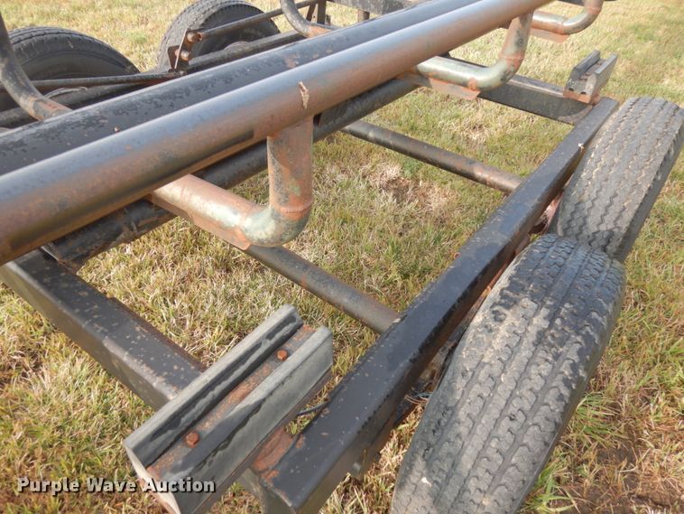 image for item DH6620 Orange Ox hay bale trailer