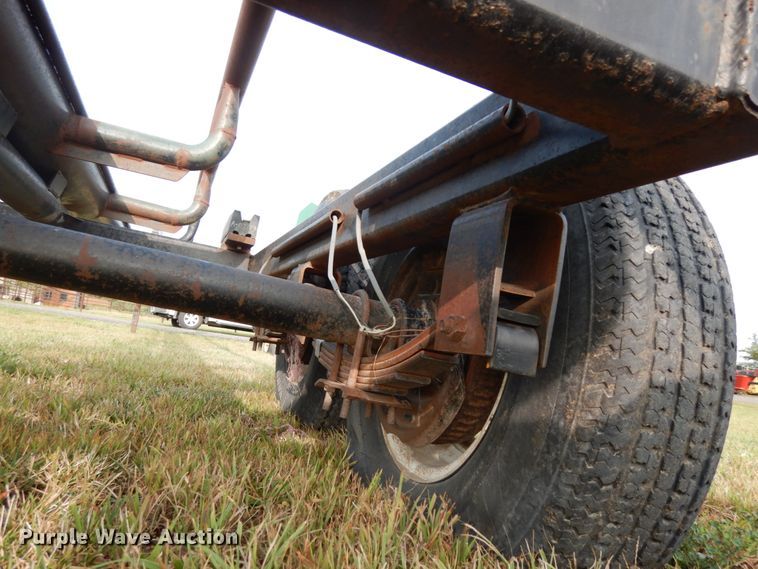 image for item DH6620 Orange Ox hay bale trailer