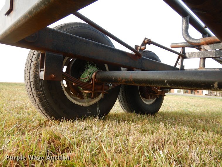 image for item DH6620 Orange Ox hay bale trailer