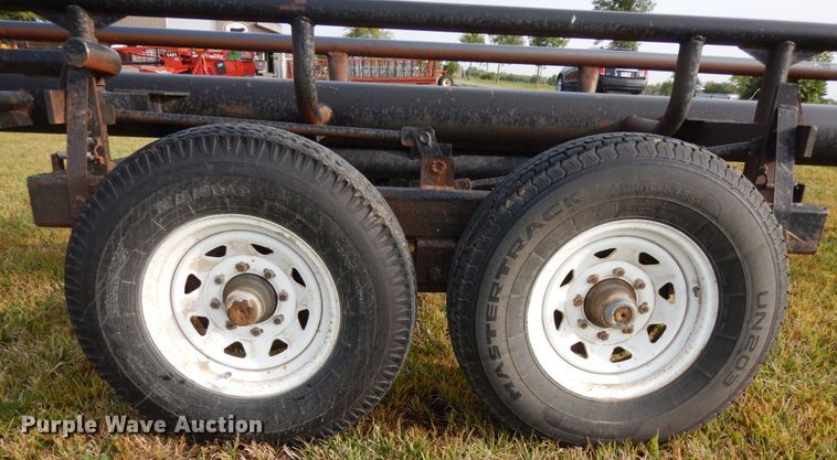 image for item DH6620 Orange Ox hay bale trailer