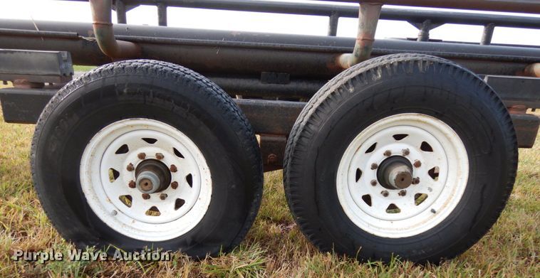 image for item DH6620 Orange Ox hay bale trailer