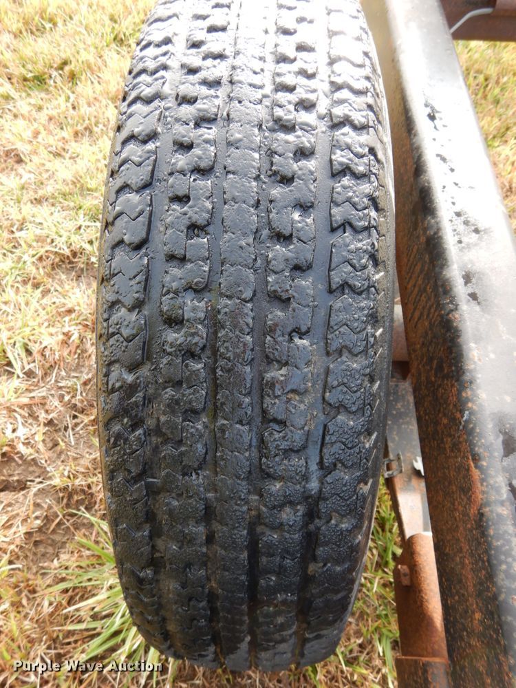 image for item DH6620 Orange Ox hay bale trailer