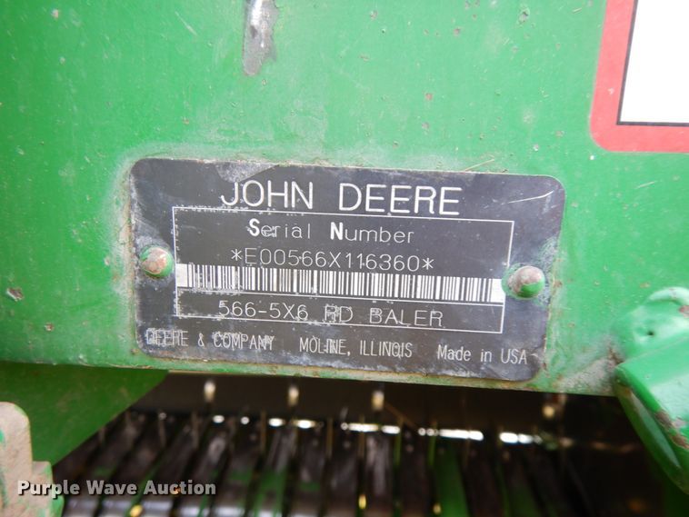 image for item DH6621 John Deere 566  round baler