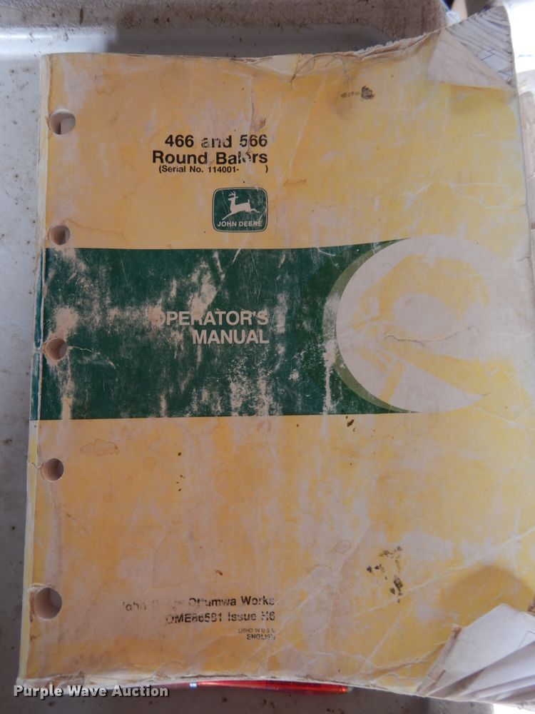 image for item DH6621 John Deere 566  round baler