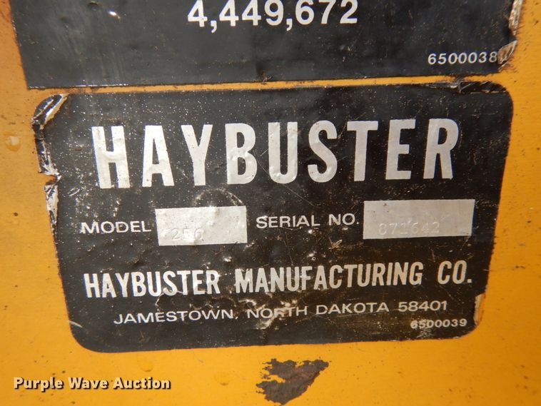 image for item DH6628 HayBuster 256 bale processor
