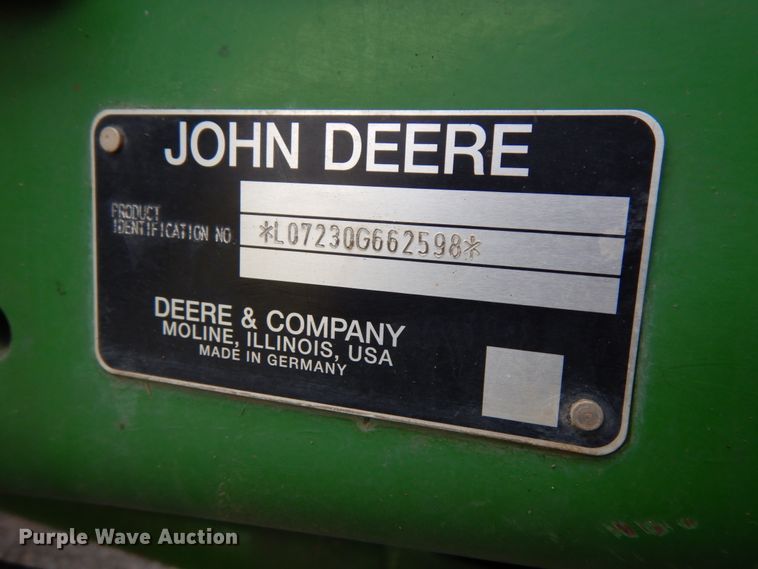 image for item DH6634 2010 John Deere 7230  MFWD tractor