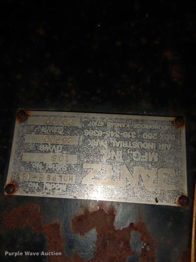 image for item DJ6826 1983 Jantz HDLPS8-12 combine trailer