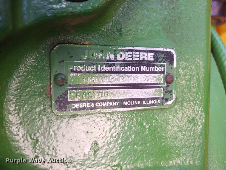 image for item EQ9444 John Deere 4650  MFWD tractor