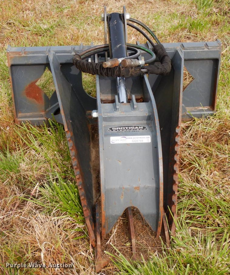 image for item GQ9769 Grotrian Enterprises skid steer root grapple bucket