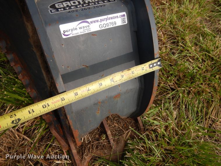 image for item GQ9769 Grotrian Enterprises skid steer root grapple bucket
