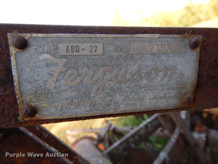 image for item GQ9795 Ferguson ABO-22 tandem disk