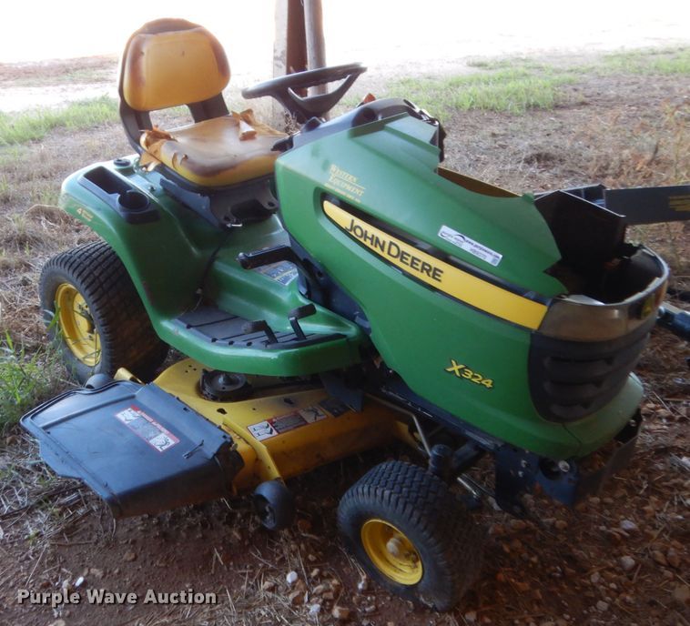 image for item HB9370 John Deere X324 lawn mower