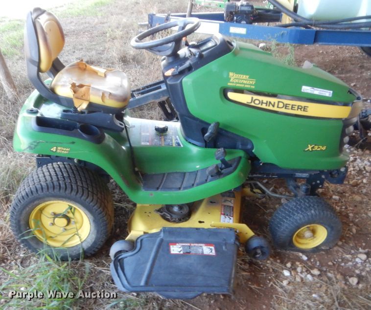 image for item HB9370 John Deere X324 lawn mower