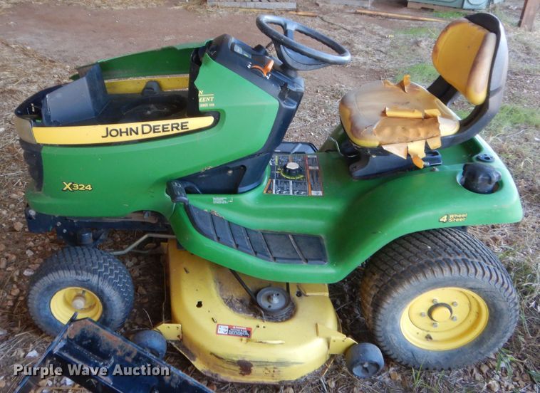 image for item HB9370 John Deere X324 lawn mower