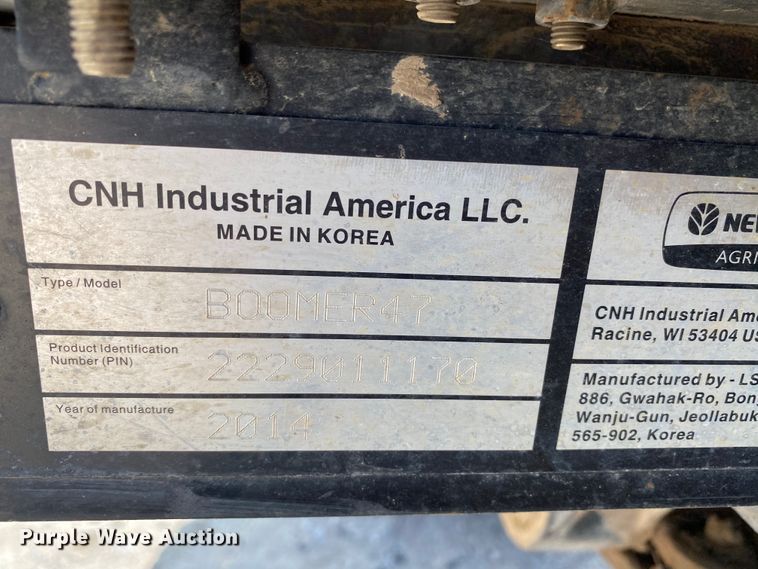 image for item HE9763 2014 New Holland Boomer 47  MFWD tractor