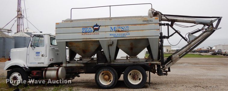 image for item HJ9636 1981 White Volvo RBS  seed tender truck