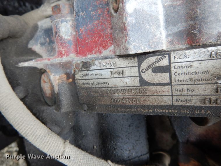 image for item HJ9636 1981 White Volvo RBS  seed tender truck